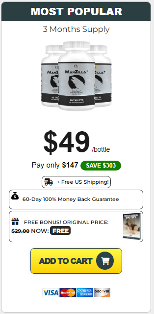 ManZilla Plus 3 bottle